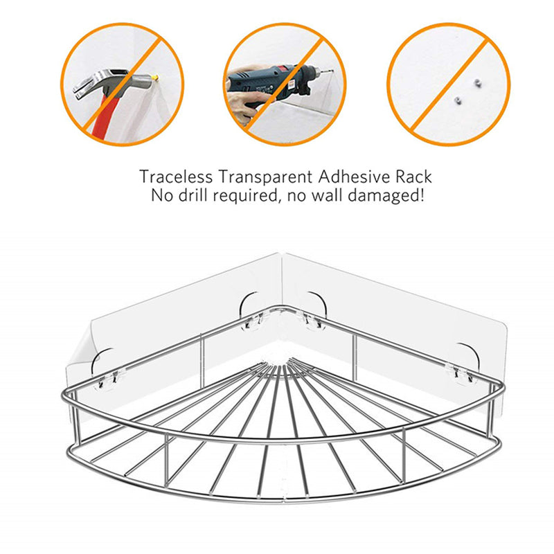 Bathroom Adhesive Shower Shelf Organizer Storage