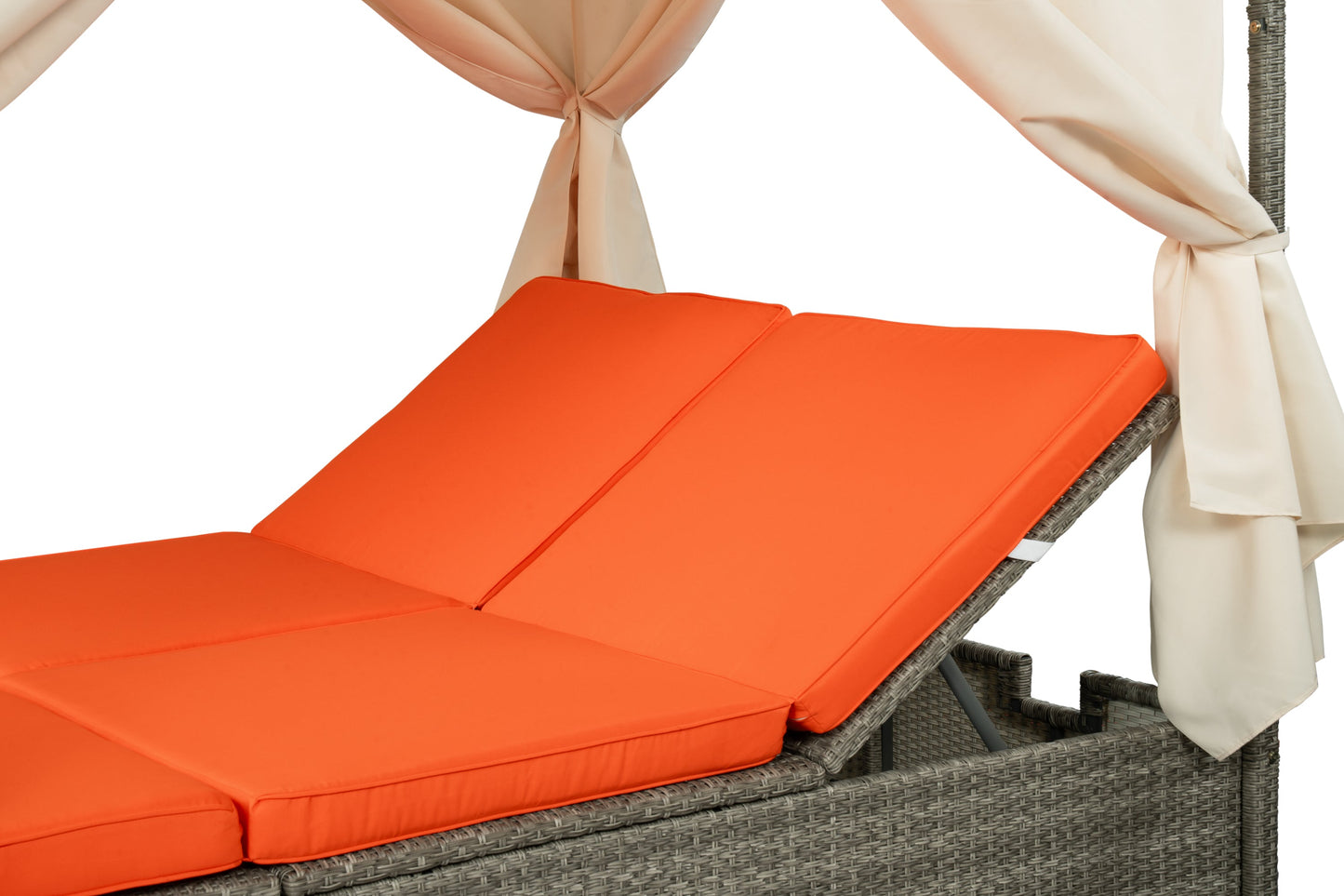 Adjustable Sun Bed With Curtain,High Comfort,With 3 Colors