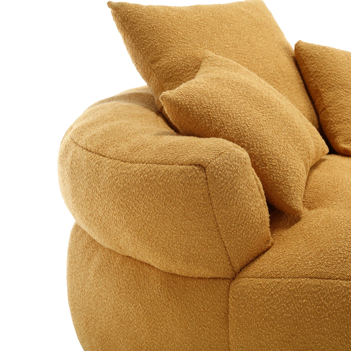 Chenille Sponge single sofa,No Assembly Required,Fluffy Modern Sleeper