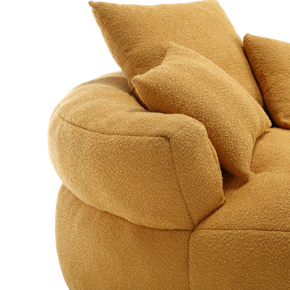 Chenille Sponge single sofa,No Assembly Required,Fluffy Modern Sleeper
