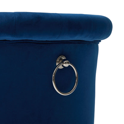 2er-Set Barhocker Samt, verstellbare drehbare Barhocker mit Silber