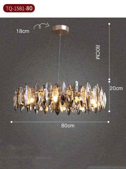 Elegant Contemporary Crystal Sleek Modern Pendant Lighting