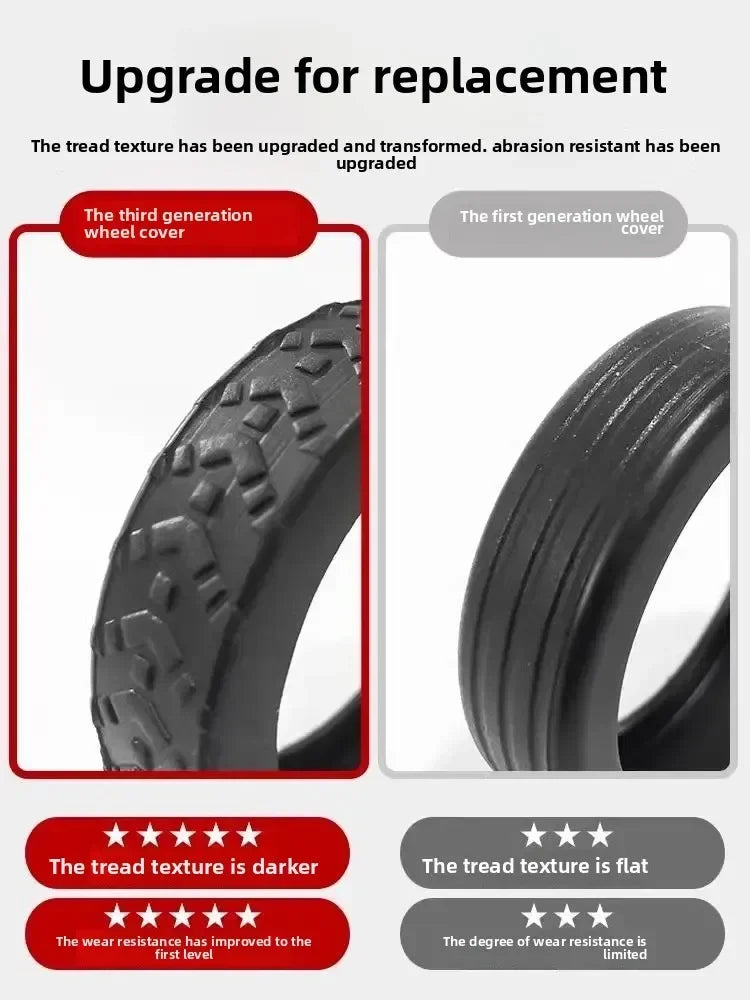 8PCS Luggage Wheels Protector Silicone Wheels Caster Shoes Travel