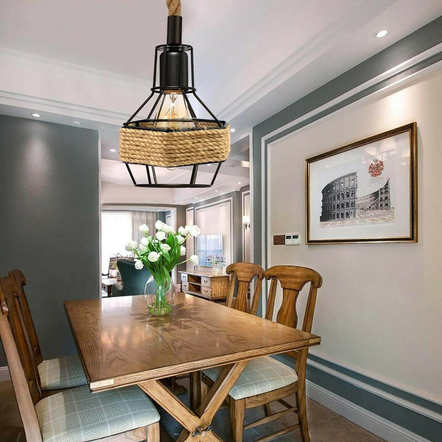 Vintage Pendant Shade Modern Hanging Retro Lighting Industrial Metal