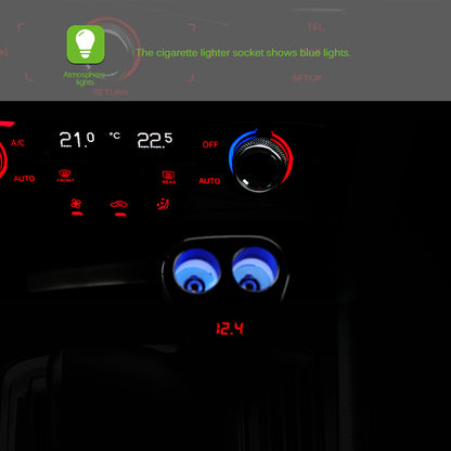 Onever 1 to 2 Car Cigarette Lighter Dual Charger