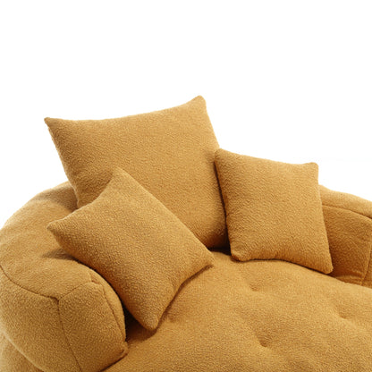 Chenille Sponge single sofa,No Assembly Required,Fluffy Modern Sleeper
