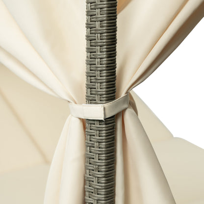 Adjustable Sun Bed With Curtain,High Comfort,With 3 Colors